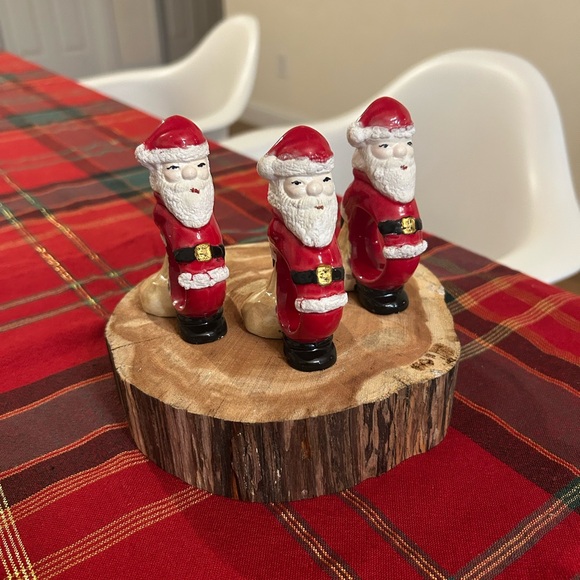 Accessories - Vintage Santa Napkin Rings Holders Christmas
